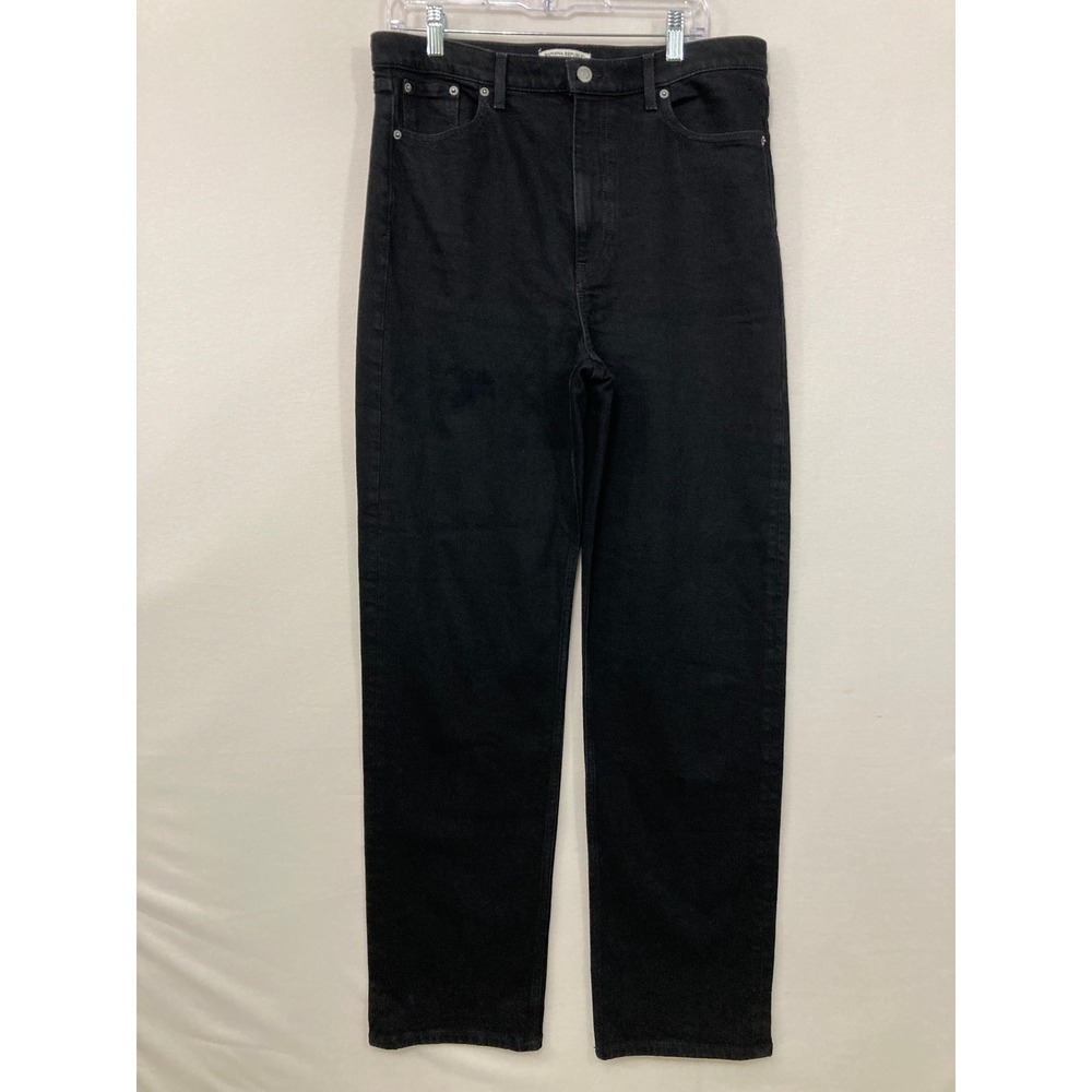 Banana Republic 90s Straight Jeans size 31 Long Black High Rise Denim